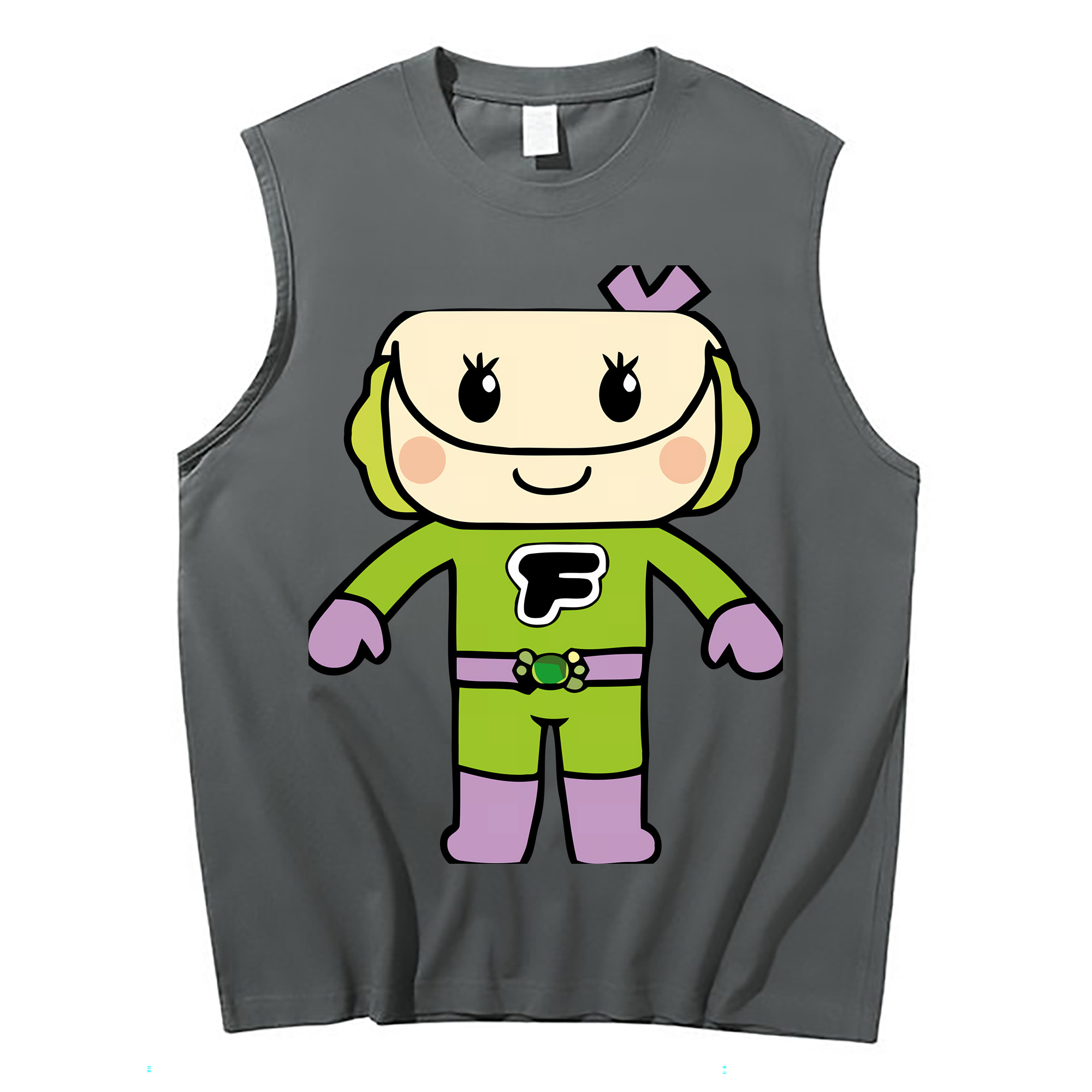 （画像用） アンパンマン Anpanman コットン100％タンクトップ（フロントプリント）